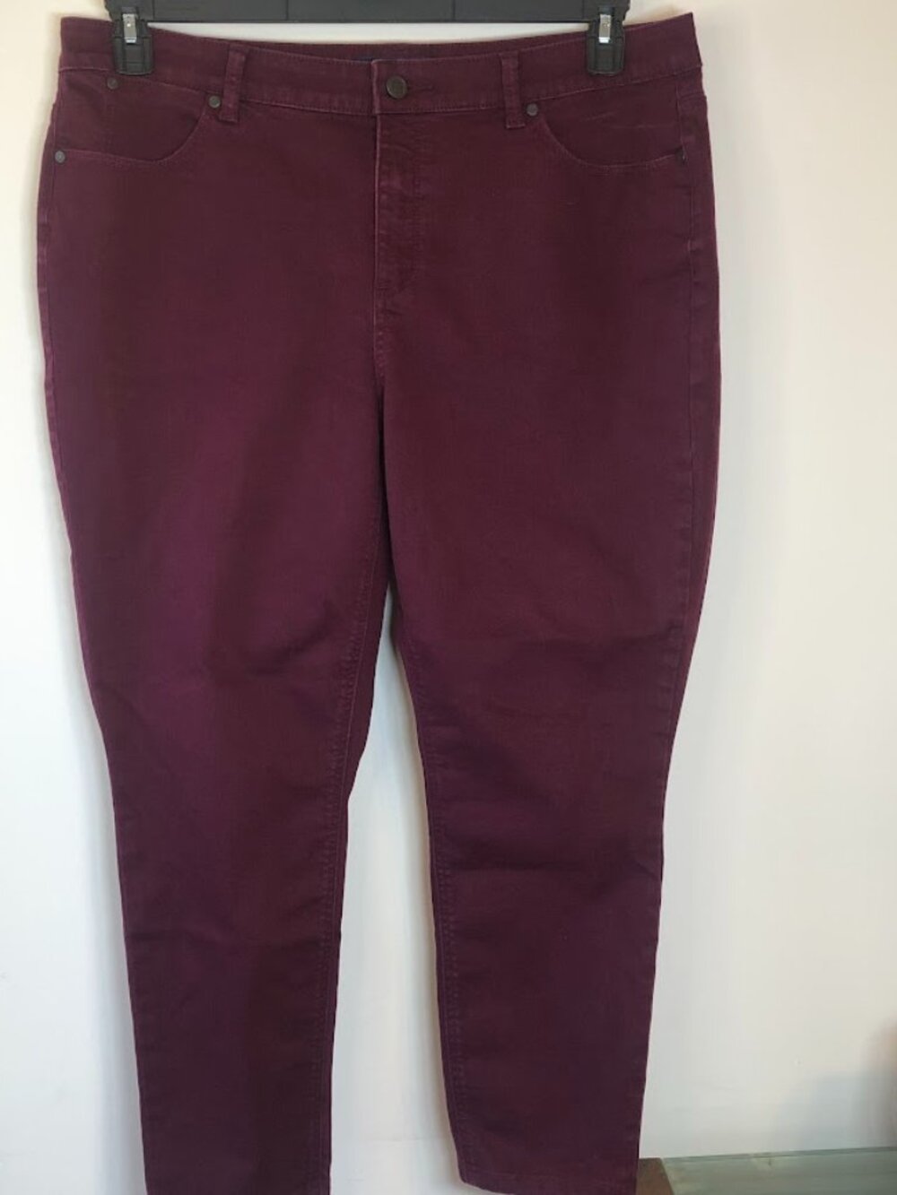 Talbots Jeggings of the Simply Flattering Collection - burgundy size 18W